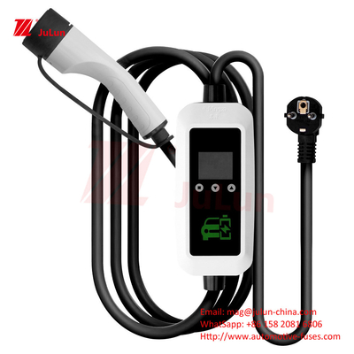 新しいエネルギー充電銃 欧州標準充電銃 2型EV充電器 7KW 携帯機内充電台
