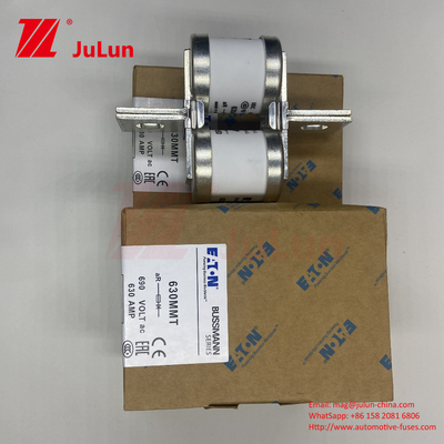 630MMT 690V BUSSMANN セラミック 銅 ツイン フラット プレート ボルト ファイューズ 630A 電流 0.43kg 重量