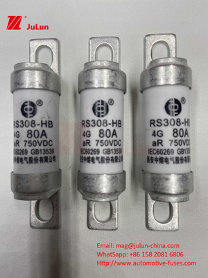 750VDC セラミック自動車ファイューズ RS308 HB 4G 高温 10A 20A 25A 30A 40A 50A 63A 80A 100A 750VDCファイューズ