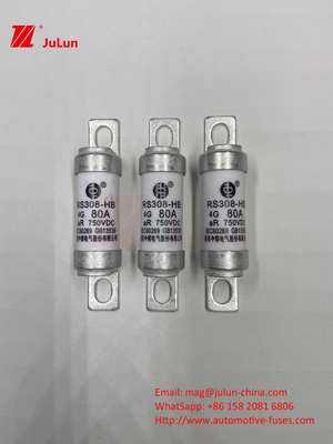 M6 ボルト付きEVファイューズ 750V 80A10A 30A 50A 750VDCEVファイューズ