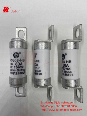 M6 ボルト付きEVファイューズ 750V 80A10A 30A 50A 750VDCEVファイューズ