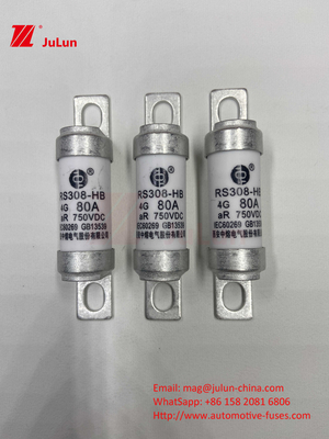 100A80A 750VDC エネルギー貯蔵 10A 25A 30A 50AEV 電動牽引システムのためのスマート保護付き電圧マイクロファイューズ