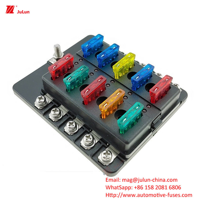 12 Way フィューズボックス 12 Way ポジティブとネガティブ 車 ボート 安全座席 LEDライト 車挿入自動リセット 車 フィューズ 海