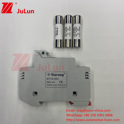 太陽光電池ファイューズ / インバーター 1500VDC 1000VDC 500VDC 10A-63A 30kA用の太陽電池ファイューズホルダー