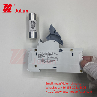 円筒型太陽光電池ファイューズ 10A-63A 1000VDC/1500VDC IEC60269.6ファイューズ 10X38 1p 2p 3Pole Np Dcファイューズ スクウェア 太陽光電池ファイューズ