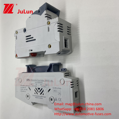 1000V DC 太陽光発電インバーター フューズ RT18シリーズ 10x38 3P DINレール搭載 32A フューズ容量 1500V