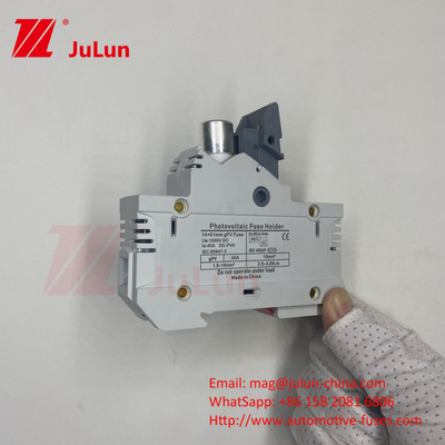 10*38mm gPV 1000VDC 32A FUSE Din ガイドファイスホルダー 簡単で安全なインストール