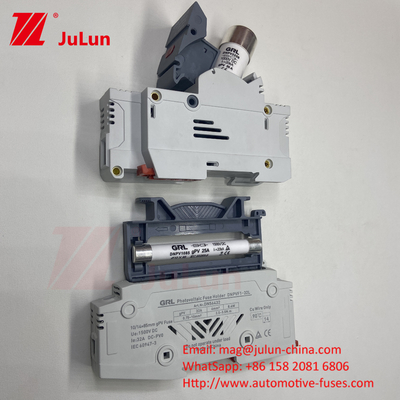 10*38mm gPV 1000VDC 32A FUSE Din ガイドファイスホルダー 簡単で安全なインストール