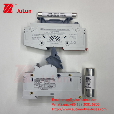 SeanRo ソーラー PV Din ファイューズホルダー ファイューズリンク 10*38mm 1000V 15amp DCファイューズ 25A