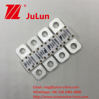 スクリューボルト A202001-500A 150VDC セラミック自動車ファイューズ 100A 150A 200A 250A 300A 350A M8 インストールモードのための推奨緊密なトルク 11-13N·m