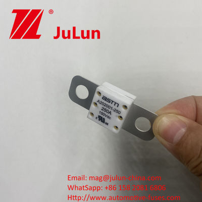 250A 150VDC A202001 ASTM カー充電器用セラミック自動車ファイューズなど セラミック銅銀クォーツ砂金