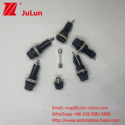 6x30 6x32mm パネル 搭載 車用フューズホルダー バヨネット タイプ 10A 20A 250V PCB フューズブロックベース