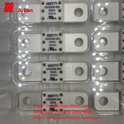 ASTM A202008 250A 125VDC 電気自動車 ファイューズホール距離 50.8mm 100A 125A