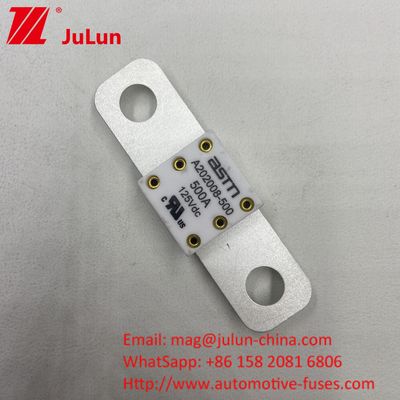 68*17.7*12mm A202008 350A 125VDC EV FUSE 電気自動車の性能最適化のために125Vdc以下の高断裂能力