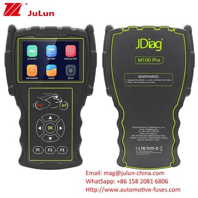 JDiag M100 Pro Moto Scanner ECU モーターサイクルの検出器 OBD 障害診断器