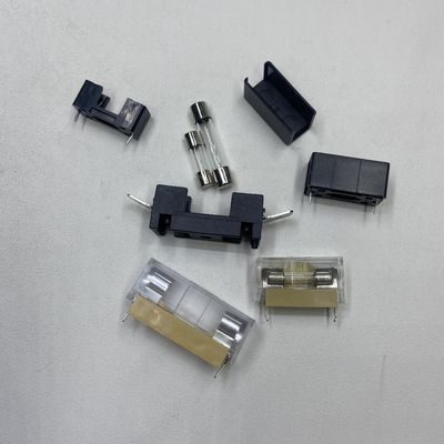 5x20mm または 6x30mm PCBボード 装着 ガラスファイューズホルダー 自動車の電源システム ブラックブルー 透明金