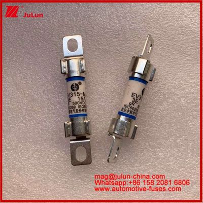 EV エネルギー 10*38mm 管状ファイューズ EV315-M 3E 15A 500VDC 電動自動車用 ボルト設置 JASO D622 規格を満たす