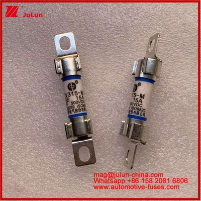 EV エネルギー 10*38mm 管状ファイューズ EV315-M 3E 15A 500VDC 電動自動車用 ボルト設置 JASO D622 規格を満たす