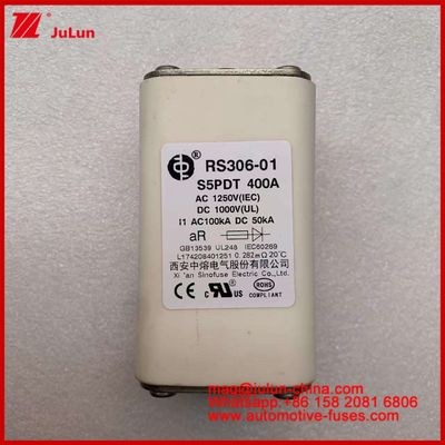 400A AC1250V IEC 100KA DC1000V UL AR セラミック・スクエア 自動車・シューズ 電気自動車・自動車用回路保護