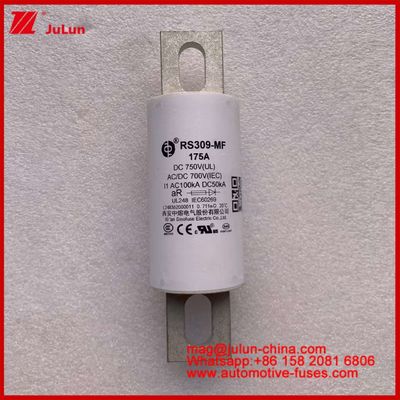 RS309-MF 175A 750VDC UL 電動車と電力システム用チューブルセラミックファイューズ AR 750VDC/700AC IEC 20KA GB 5-800A