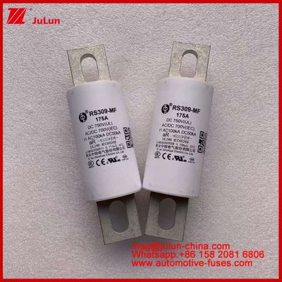RS309-MF 175A 750VDC UL 電動車と電力システム用チューブルセラミックファイューズ AR 750VDC/700AC IEC 20KA GB 5-800A
