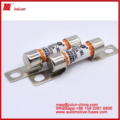 EV322 3EL 32A DC700V 管状セラミックファイューズ コンパクトサイズ 高定電短回路保護
高断裂能力 100Vdc/125Vdc ボルト構造