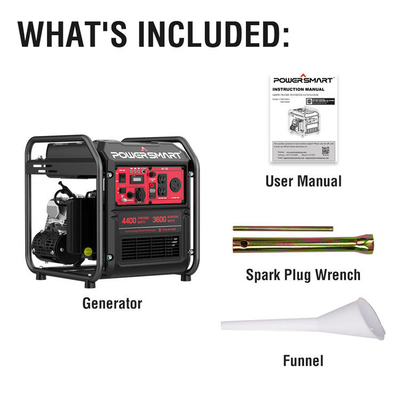 家庭用インバーターB 携帯用 ストック入庫 Powersmart 4400w 屋外用 携帯用 オープンフレームガス発電機 キャンプ用 家庭用インバーターB 携帯用