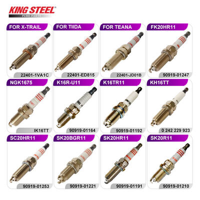 Kingsteel AutopartsHILUX RAV4 Yaris LEX USCar Iridium Spark Plugs Supplier Auto Engine Systems BKR6EGP For Toyota Corolla Camry
