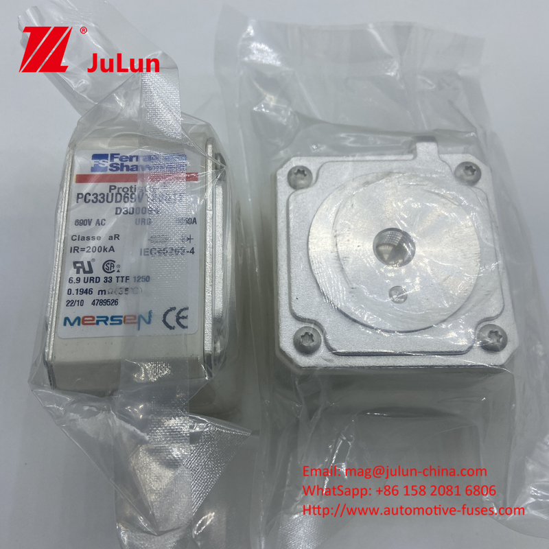 PC33UD69V1250TF 1250AC 690V 小容量およびDC欠陥電流200KAのためのエラミックカーファイューズ