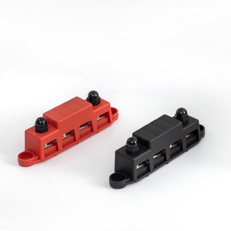 大電流電源配送ブロック クーパー バスバー オートパーツ 250a バスバー マシン 4*M10 スタッドと 3*M4 クーブ付きスクリュー