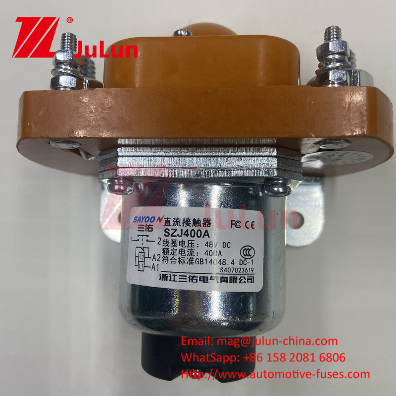 DCコンタクタ 電気 MZJ-50A ブールドーザー レンガ工場 高電流低電圧 CE FCC