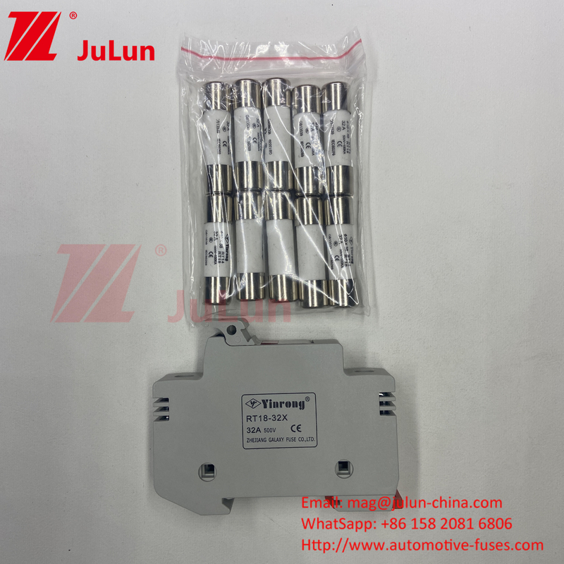 太陽光電池ファイューズ / インバーター 1500VDC 1000VDC 500VDC 10A-63A 30kA用の太陽電池ファイューズホルダー