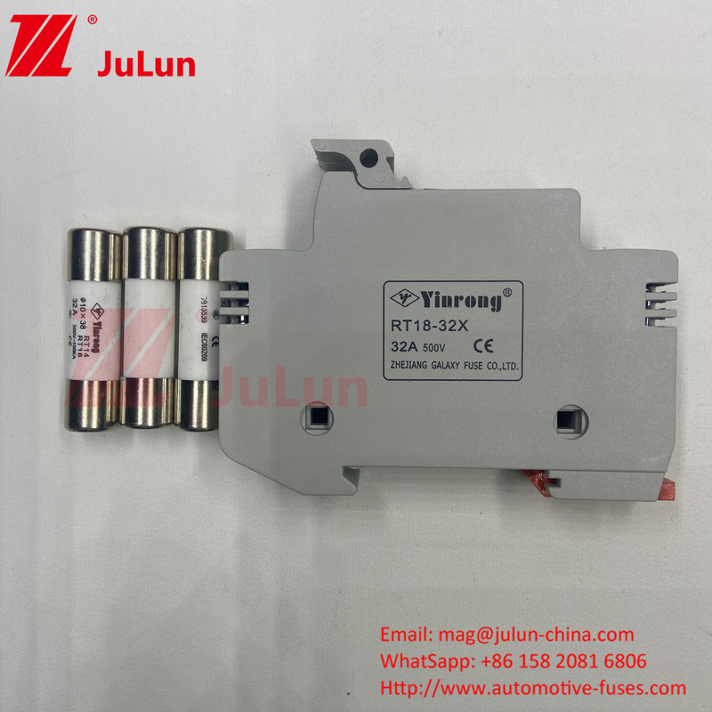 プロフェッショナル 工場 BYPV-18 1ポール 16a 1000v DC Din 鉄道ファイューズホルダー 1500v DCファイューズ ソーラー用
