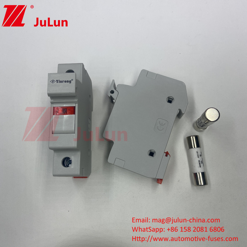 太陽光ファイューズ ガイドファイューズホルダー RT18-32 15A 20A 32A フィューズホルダー LED インディカ