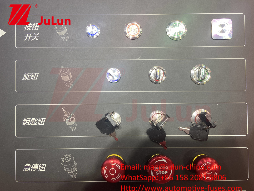 IP65 自閉式ステンレス・スチール メタル 10/12/16/22mm 瞬間のLED 小型プッシュボタンのスイッチ