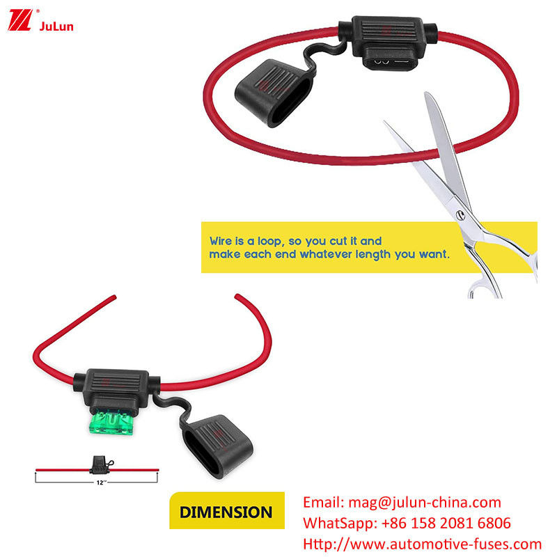 ANS / MIDI 小型の手動リセット 自動車ファイューズホルダー 40Amp 安全電気自動車用