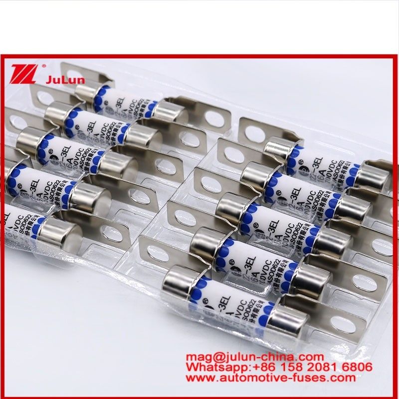 EV322-3EL 16A 700VDC フューズ 管状 セラミック 小型 高断裂 電気自動車 トラクションシステム 電力変換 エネルギー貯蔵 搭載充電器