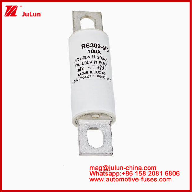 RS309-MD-100A 500VAC200KA 500VDC 50KA AR カレミックチューブルDC 100Amp 車用シューズ