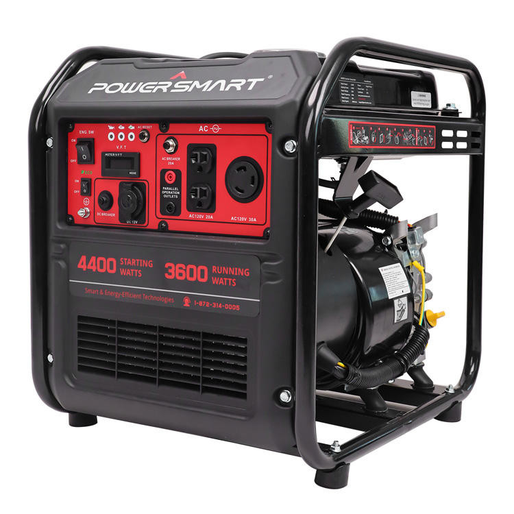 家庭用インバーターB 携帯用 ストック入庫 Powersmart 4400w 屋外用 携帯用 オープンフレームガス発電機 キャンプ用 家庭用インバーターB 携帯用