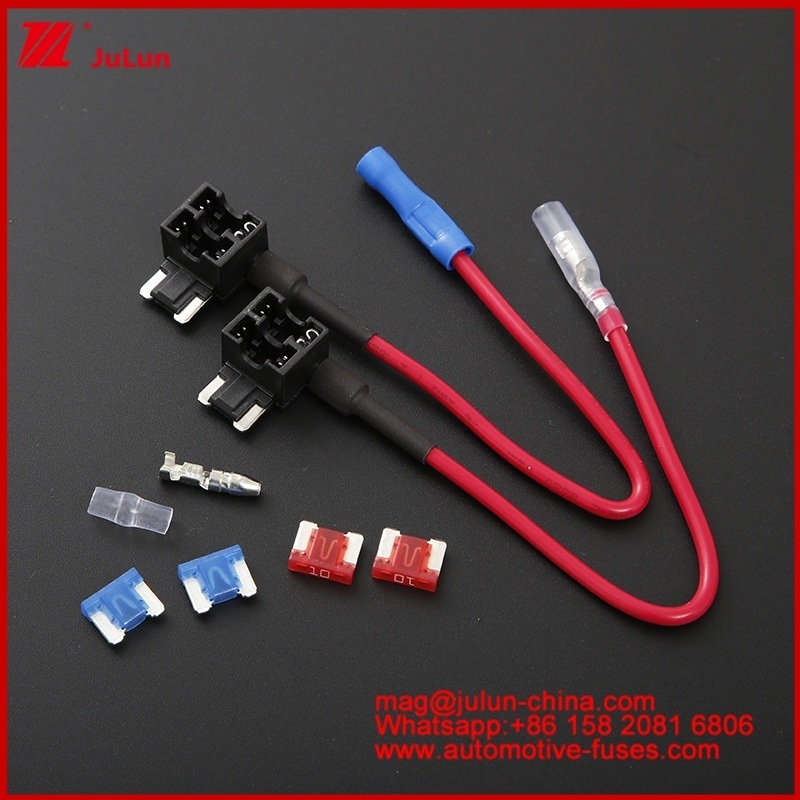 ATS / Low Profile Mini/Micro2/Micro3 Fuse Holder Mini Low Profile  Add-a-Circuit Fuse Tap Bullet Connector Adapter Micro Inline Fuse Holder