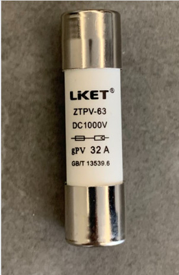 63A 1000VDC ソーラー PV フューズ F - 14x51mm 温度範囲 -50~105°C
