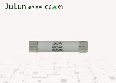 円柱帽子の高圧ヒューズ30Maの速い壊れ目の速い打撃のヒューズ660v AC/660v Dc 6x30mm