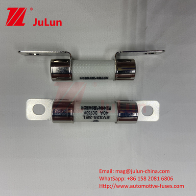ISO8820 自動車用セラミックボルトマウントファイューズ 30A 40A 50A 750VDC 10*38mm EV325