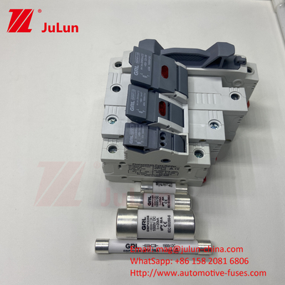 10*38mm gPV 1000VDC 32A FUSE Din ガイドファイスホルダー 簡単で安全なインストール