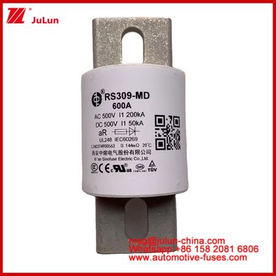 パワードライブ パワーシステム セラミック オートフューズ RS309-MD 600A 500VAC 200KA 500VDC 50KA AR 管状電気自動車 30-800A
