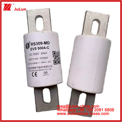 RS309-EVS 500A-C 500VDC 20KA GB 管状セラミック電源電池システム 電気自動車用セラミック自動車ファイューズ 電力駆動電源システム