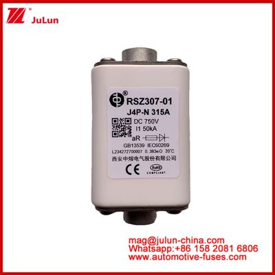 スクエアセラミック RSZ307-01 J4P-N 315A 750VDC 50KA 充電器 ワイヤー 自動車機器 機器 ボルト接続タイプ