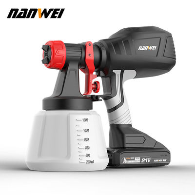 人気 高スプレー 空気スプレー 700ml 圧力塗装銃 ワイヤレス ポータブル 電動 1.5mm 1.0mm ダイエットグレード バッテリー電源 リニューアル 再建 家 庭園