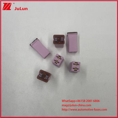 SBFC-JT 30A 32V Auto Car micro blade fuse Square Requirements Connection Fuse Box Holder Long Pin Small Internal Car Male Plug Ampere Rating